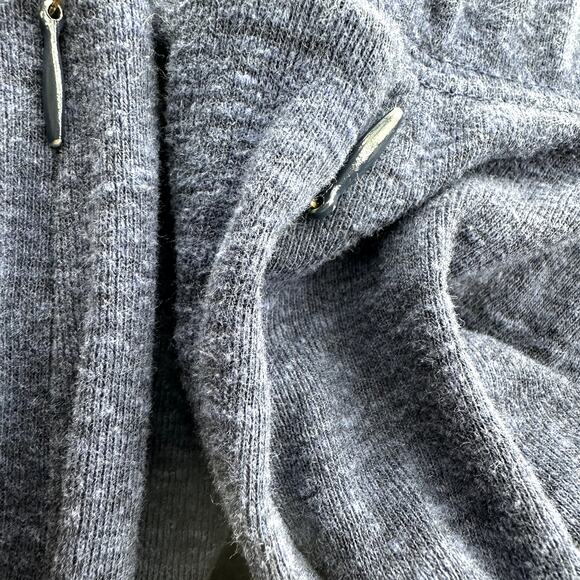 Alo Yoga Revival Yoga Shorts 9" Athletic Drawstring Pockets Workout Navy Blue L - Picture 3 of 4